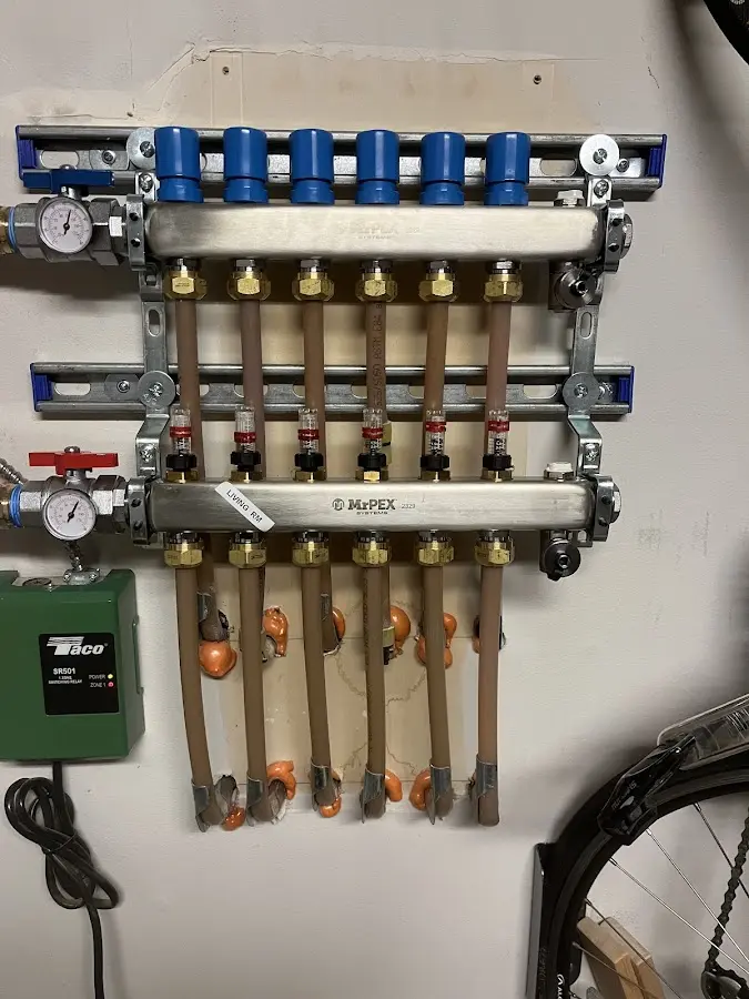 Plumber performing Gas Line Installation at a residential property in Mission